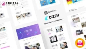 Dizen - Digital Agency Elementor Template Kit [GPL]