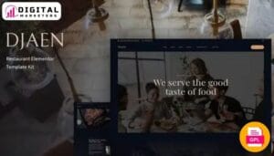 Djaen - Restaurant Elementor Template Kit [GPL]