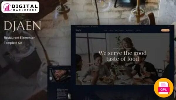 Djaen - Restaurant Elementor Template Kit [GPL]