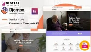 Djompo Kit - Senior Care Elementor Template Kit [GPL]