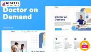 Doctor On Demand - Online Consultations Elementor Template Kit [GPL]