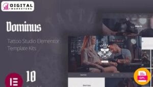 Elements Dominus Tattoo Studio Website Design Figma [GPL]