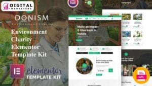Donism - Environment & Charity Elementor Template Kit [GPL]