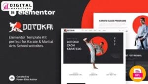 Dotokai - Karate & Martial Arts School Elementor Template Kit [GPL]