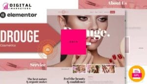 Drouge - Cosmetic Elementor Template Kit [GPL]