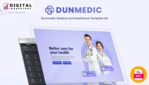 Dunmedic Medical Healthcare Elementor Template Kit - Build Your Healthcare Website [GPL]