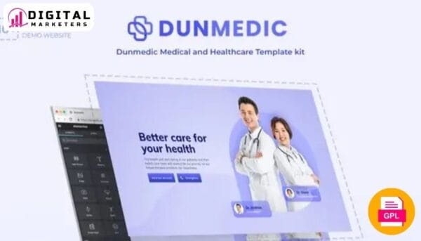 Dunmedic Medical Healthcare Elementor Template Kit - Build Your Healthcare Website [GPL]