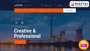 Dustri Factory Industrial Elementor Template Kit - Build Your Industrial Website [GPL]