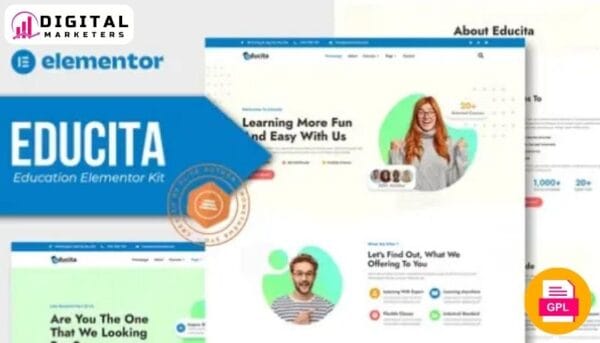 Educita Education Elementor Template Kit [GPL]