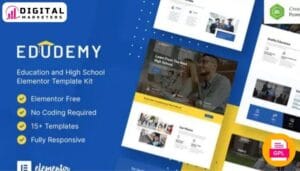 Edudemy School Education Elementor Template Kit [GPL]