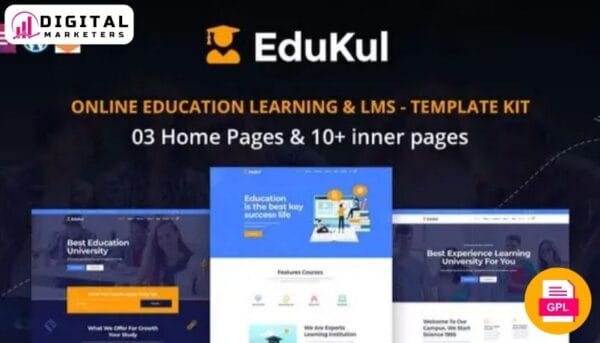 Edukul Online Learning Education Template Kit [GPL]