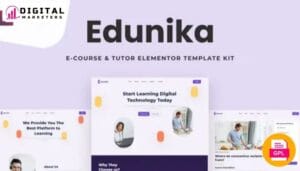 Edunika Online Education Elementor Template Kit [GPL]