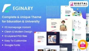 EGINARY Online Education Elementor Template Kit [GPL]