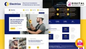 Electriza Electrical Installation Maintenance Services Elementor Kit [GPL]