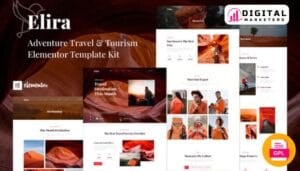 Elira Adventure Travel Tourism Elementor Template Kit [GPL]