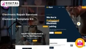 Elpair Electronic Repair Services Elementor Template Kit [GPL]