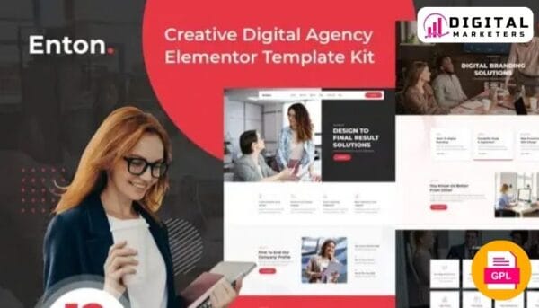 Enton Creative Agency Elementor Template Kit [GPL]