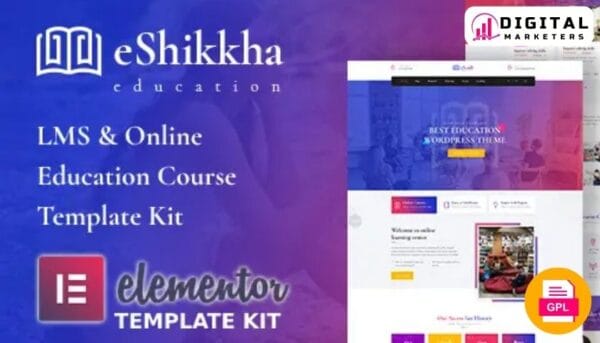 Eshikkha eLearning Elementor Template Kit [GPL]