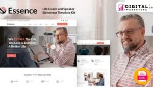 Essence Life Coach Speaker Elementor Template Kit [GPL]