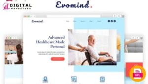 Evomind Home Healthcare Services Elementor Template Kit [GPL]