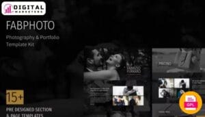 FabPhoto Photography and Portfolio Elementor Template Kit [GPL]