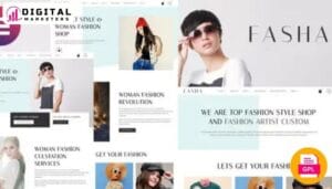Fasha Woman Fashion Shop eCommerce Elementor Template Kit [GPL]