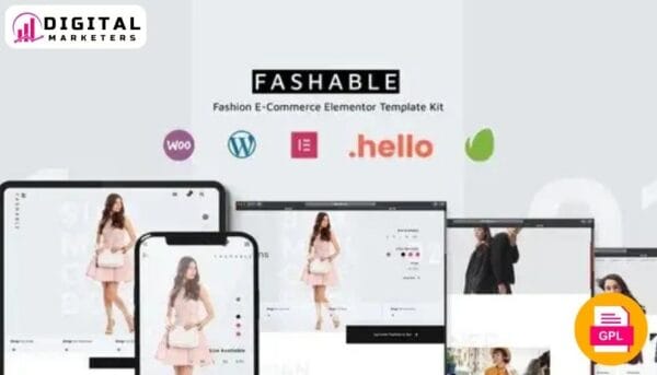 Fashable Stylist eCommerce Elementor Template Kit | Fashion Stylist [GPL]