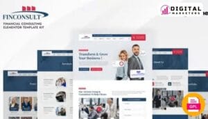 Finconsult Financial Consulting Elementor Template Kit | Financial Advisor [GPL]