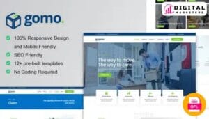 Gomo Moving Company Elementor Template Kit | Moving Services Website [GPL]