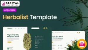 Herbalist Medical Marijuana Store Elementor Template Kit | Cannabis [GPL]