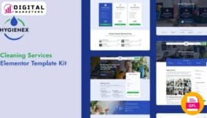HygieneX Cleaning Services Elementor Template Kit | Cleaning Company [GPL]