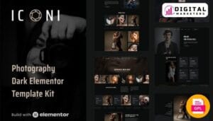 Iconi Photography Portfolio Elementor Template Kit | Photographer Website [GPL]