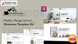 InHouse Modern Design Interior Elementor Template Kit | Interior Design [GPL]