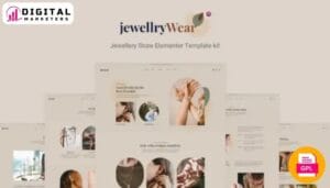 JewellryWear eCommerce Elementor Template Kit | Online Jewelry Store [GPL]