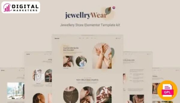 JewellryWear eCommerce Elementor Template Kit | Online Jewelry Store [GPL]