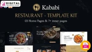 Kababi Restaurant Elementor Template Kit | Kebab House & Middle Eastern [GPL]