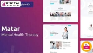 Matar Mental Health Therapy Elementor Template Kit | Mental Health Clinic [GPL]
