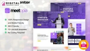 Meetopia Event Conference Elementor Pro Template Kit | Event & Conference [GPL]