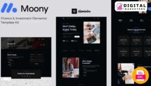 Moony Creative Portfolio Elementor Template Kit | Creative Portfolio [GPL]