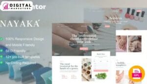 Nayaka Nail Salon Beauty Care Elementor Template Kit | Nail Salon [GPL]