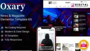 Oxary News Magazine Elementor Template Kit | News Portal & Magazine [GPL]