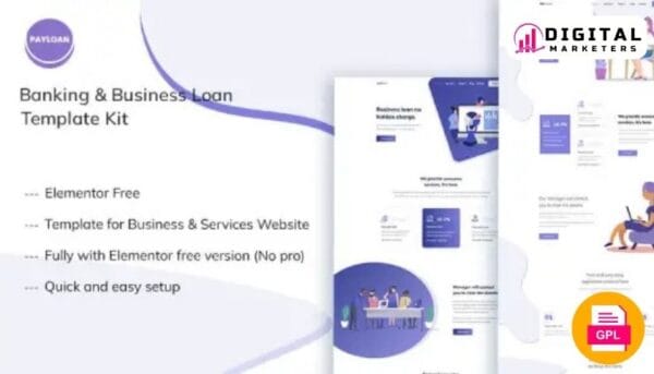 PayLoan Banking Business Loan Elementor Template Kit | Loan & Finance [GPL]