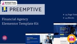 Preemptive Business Finance Elementor Template Kit | Business & Finance [GPL]