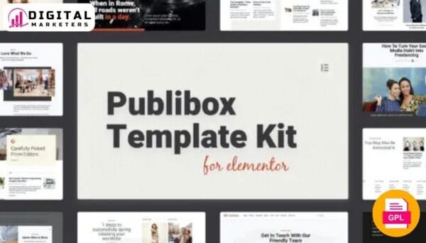 PubliBox Blog News Magazine Elementor Template Kit | News Portal & Blog [GPL]