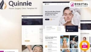 Quinnie Plastic Surgery Clinic Elementor Template Kit | Plastic Surgery [GPL]
