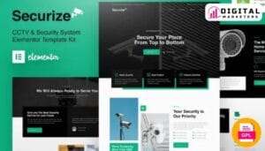 Securize CCTV Security Elementor Template Kit - Your Go-To Solution [GPL]