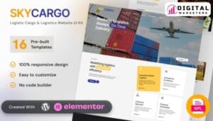 Skycargo Logistic Cargo Logistics Elementor Template - Deliver Success [GPL]