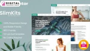 Slimkits Weight Loss Diet Program Elementor Template Kit - Achieve Your Goals [GPL]