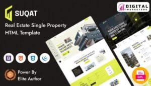 Suqat Single Property WordPress Theme Elementor Template Kit - Feature Your Home [GPL]