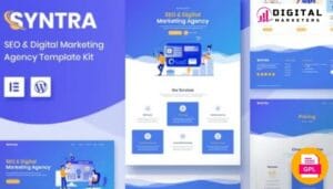 Syntra SEO Digital Marketing Agency Template Kit - Rank Higher Online [GPL]